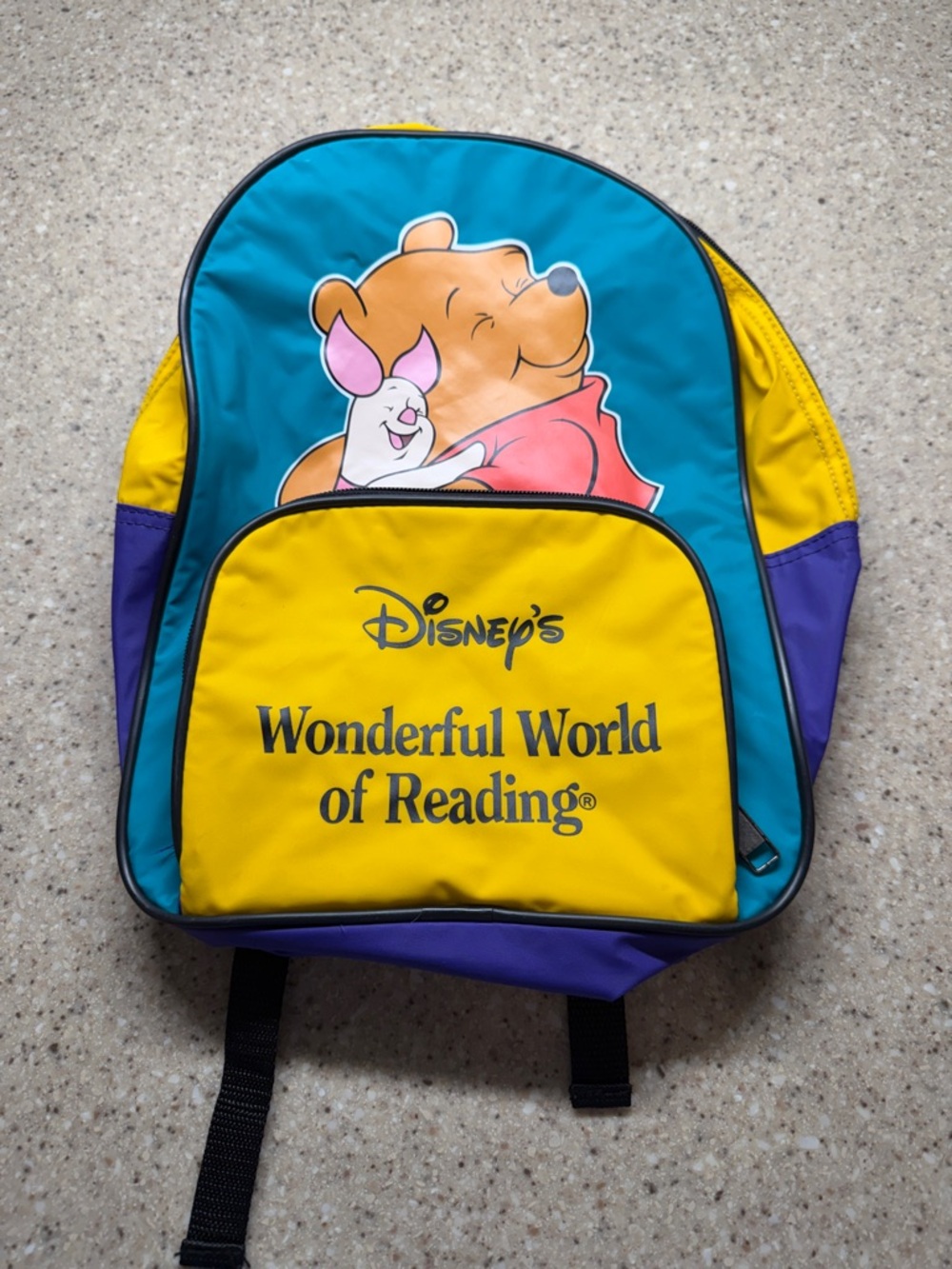 Vintage Disney’s Winnie The Pooh Wonderful World of Reading Children’s Backpack